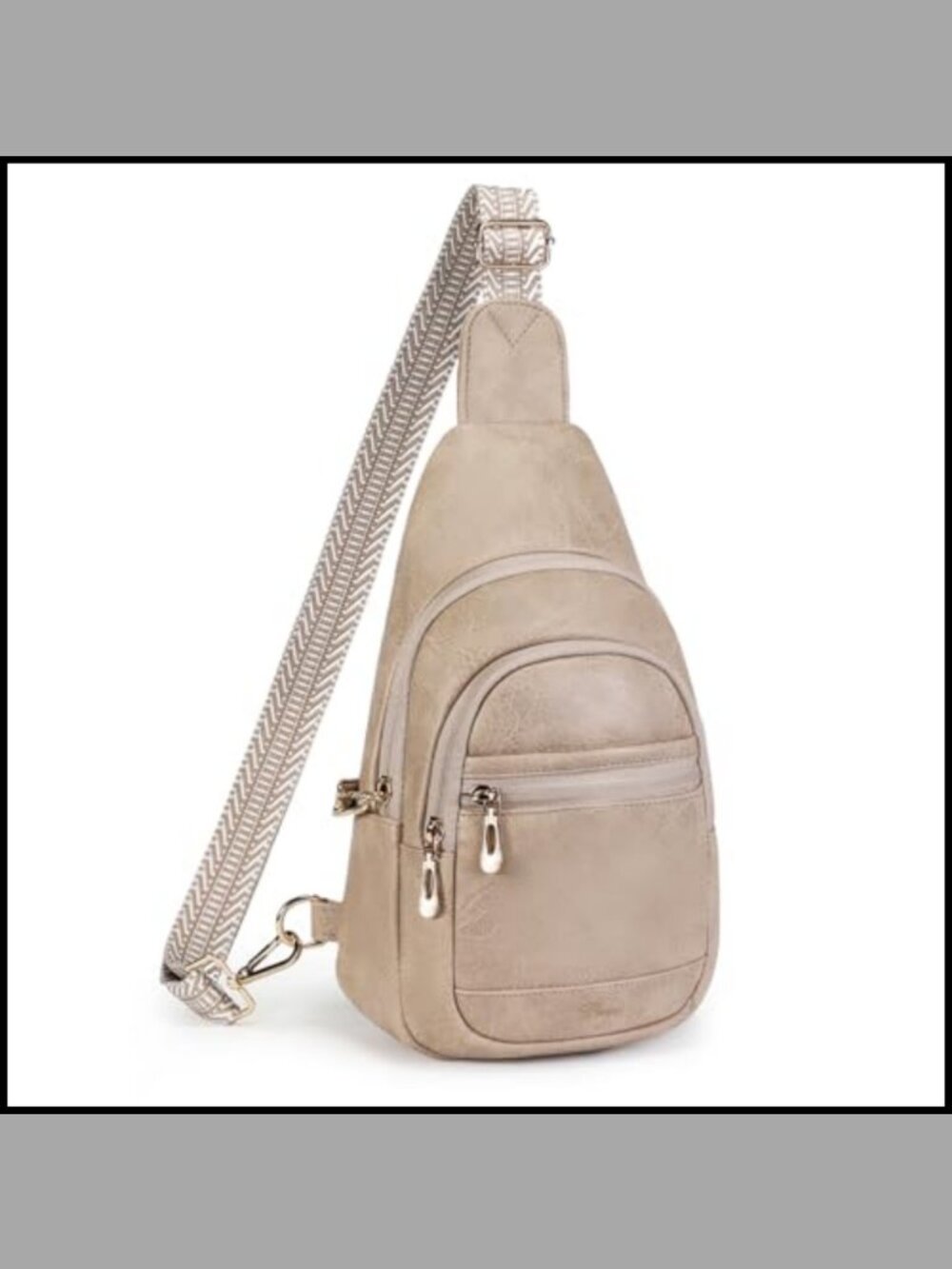 Anti Theft Crossbody Sling Bag Vegan PU Leather RFID Blocking Travel Purse